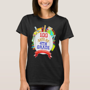 Team Fourth Grade 100 Days Of School Back To Schoo T-Shirt
