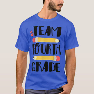 Team Fourth Grade Funny 4th Back To School Teacher T-Shirt