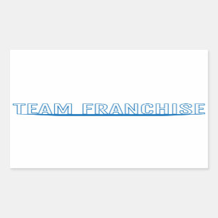 Team Franchise White Sticker