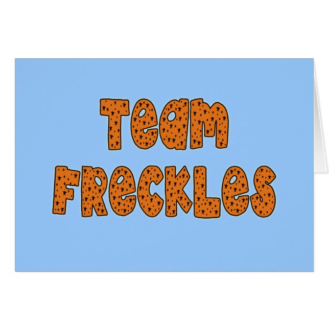 Team Freckles T shirts, Hoodies, Buttons (Front Horizontal)