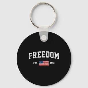 Team Freedom Est 1776 250 Years America Key Ring