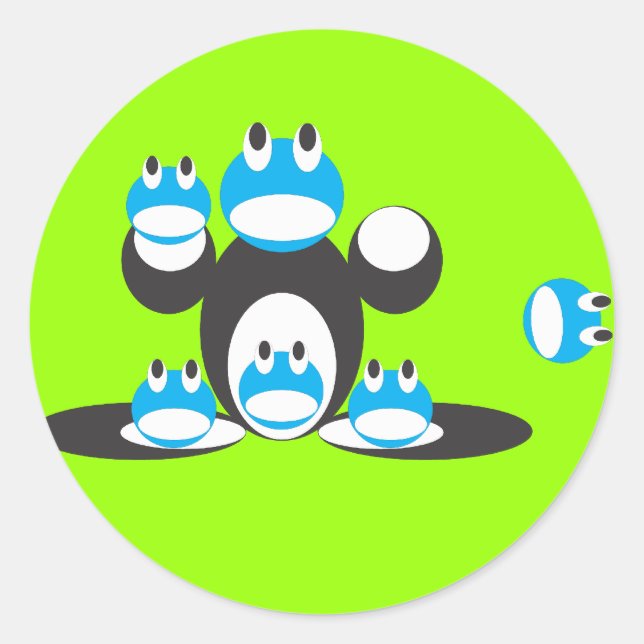 Team frog - sticker (Front)