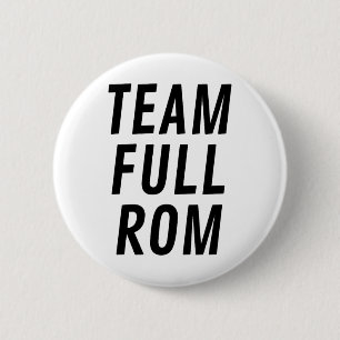 Team Full Rom Fitness Bodybuilding Gym 6 Cm Round Badge