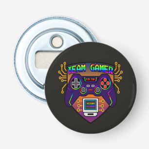 Team Gamer, gamer gift retro controller Bottle Opener