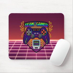 Team Gamer, retro gaming enthusiast retro controll Mouse Pad