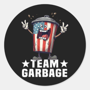 Team Garbyge Make American Garbyge Great Again Classic Round Sticker