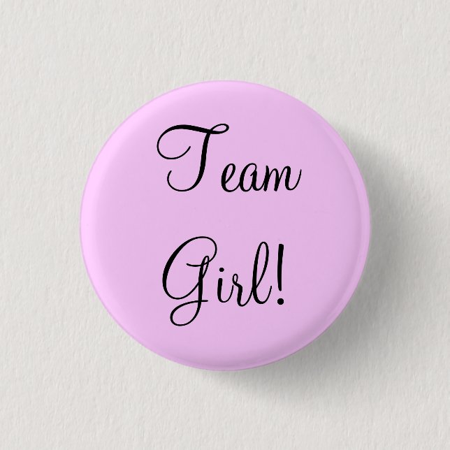 Team Girl 3 Cm Round Badge (Front)