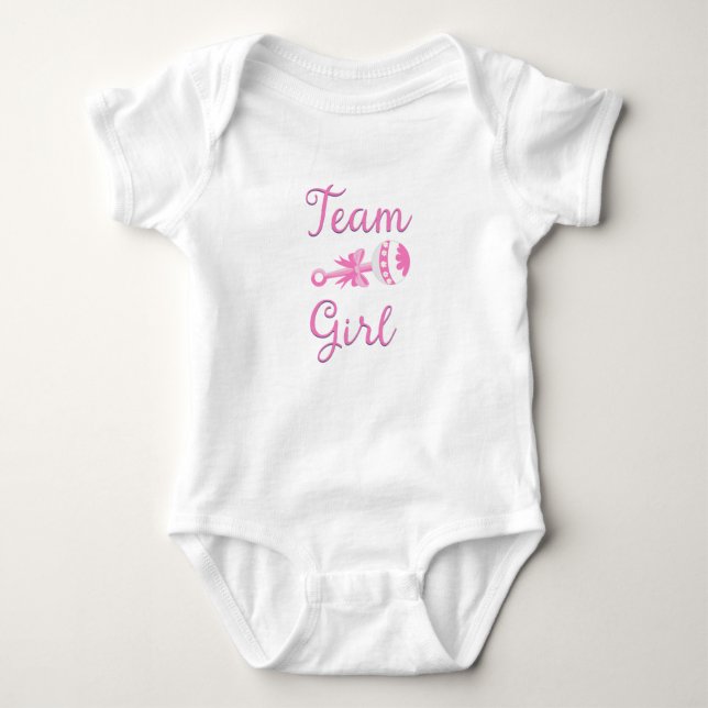 Team Girl Baby Gear Bodysuit (Front)