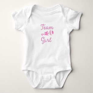 Team Girl Baby Gender Reveal Bodysuit