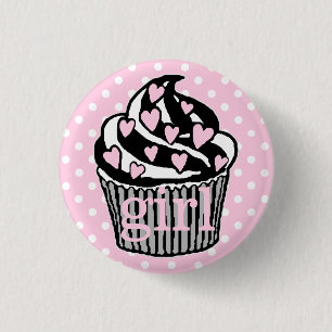 Team Girl-Baby Shower 3 Cm Round Badge