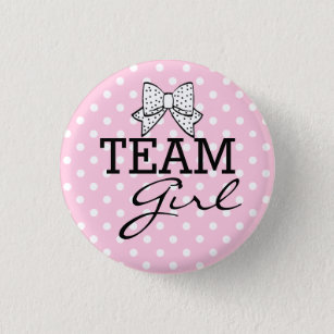 Team Girl-Baby Shower 3 Cm Round Badge