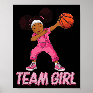 Team Girl Bysketbyll Bbyll Player  Poster