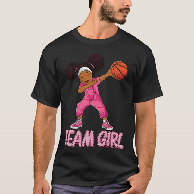 Team Girl Bysketbyll Bbyll Player  T-Shirt (Front)