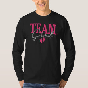 Team Girl Gender Reveal Baby Shower Pink Or Blue M T-Shirt