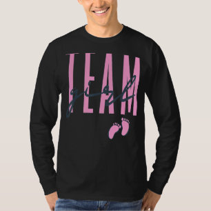 Team Girl Gender Reveal Baby Shower Pink Or Blue T-Shirt