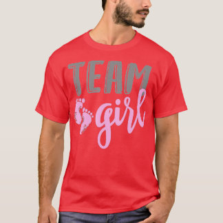 Team Girl Gender Reveal Baby Shower T-Shirt