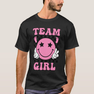 Team Girl Gender Reveal Party Baby Announcement Fa T-Shirt