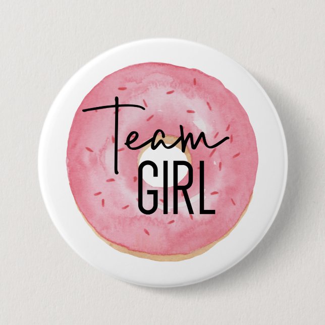 Team Girl Gender Reveal Pins (Front)