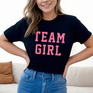 Team Girl Pink Baby Gender Reveal Party T-Shirt