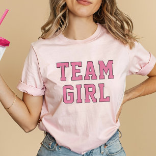 Team Girl Pink Baby Gender Reveal Party T-Shirt