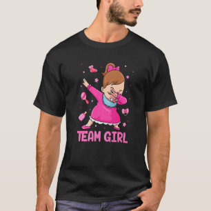 Team Girl Pink Gender Reveal Party Baby Announceme T-Shirt