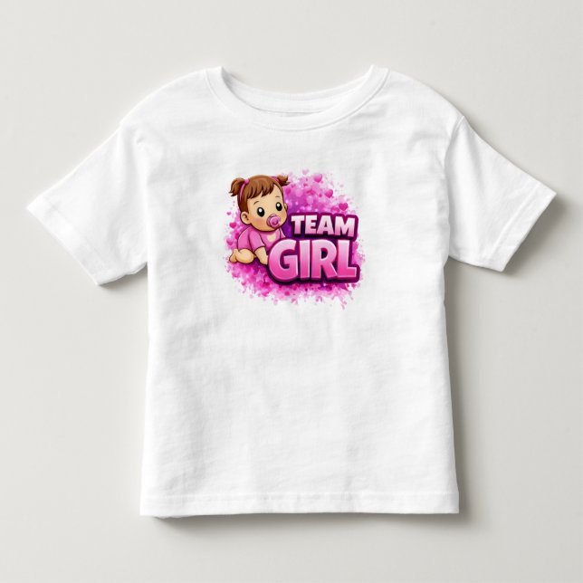 Team Girl & Team Boy Splash Design Toddler T-Shirt (Front)