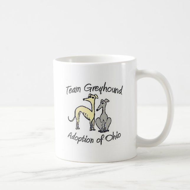 Team Greyhound 2 Greys Logo Mug (Right)