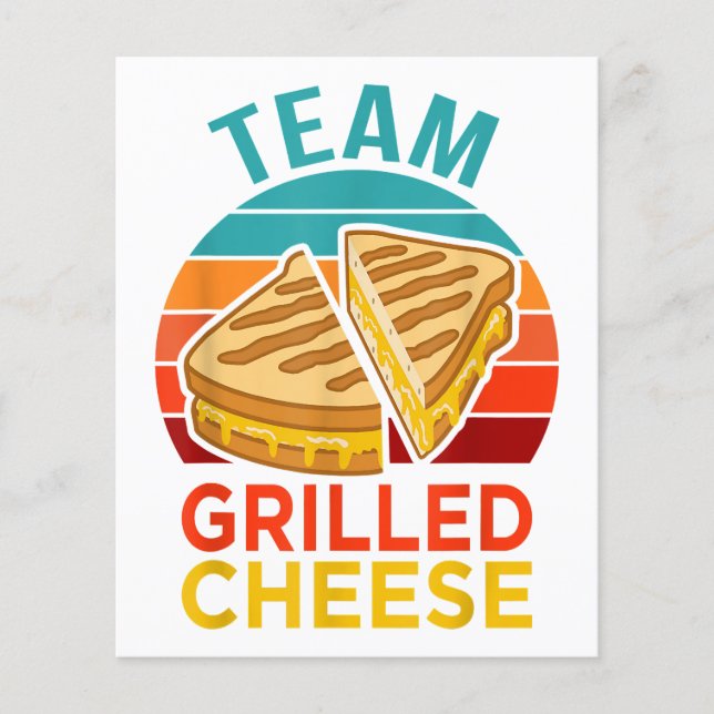 Team Grilled Cheese Funny Sandwich Lover Graphic (Front)