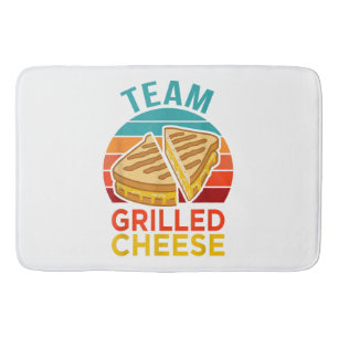 Team Grilled Cheese Funny Sandwich Lover Graphic Bath Mat