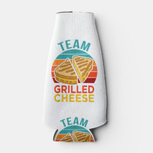 Team Grilled Cheese Funny Sandwich Lover Graphic Bottle Cooler