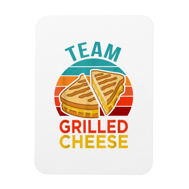 Team Grilled Cheese Funny Sandwich Lover Graphic Magnet (Vertical)