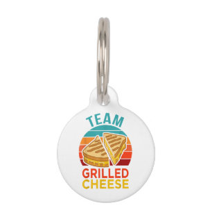 Team Grilled Cheese Funny Sandwich Lover Graphic Pet Tag