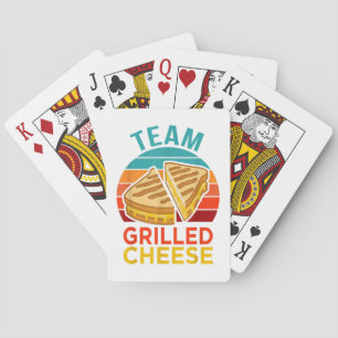 Team Grilled Cheese Funny Sandwich Lover Graphic Playing Cards