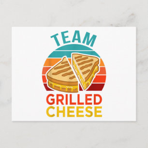 Team Grilled Cheese Funny Sandwich Lover Graphic Postcard