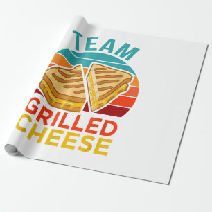 Team Grilled Cheese Funny Sandwich Lover Graphic Wrapping Paper