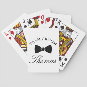 Team Groom Accessory · Custom Gift Groomsmaid Playing Cards