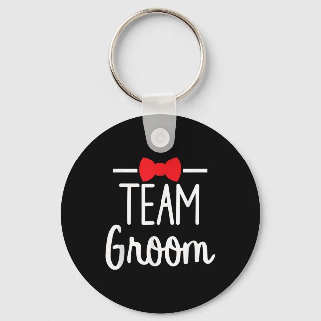 Team Groom Bachelor Party  Key Ring (Front)