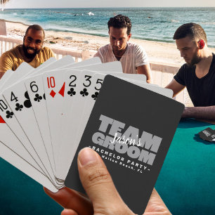 Team Groom Bachelor Party Poker Wedding Stag Party Playing Cards
