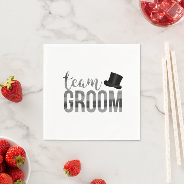 Team Groom, best man Napkin (Insitu)