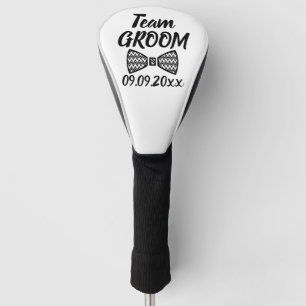 Team Groom Black Gifts Weddings groomsmen party Golf Head Cover