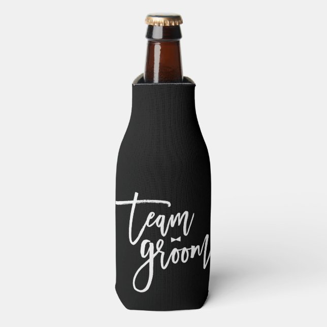 Team Groom Bow Tie Bachelor Party Wedding Cooler (Bottle Front)
