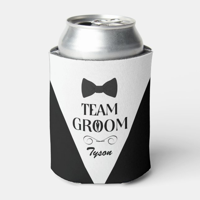 Team Groom - Creative Gifts for Groomsmen Can Cooler (Can Front)