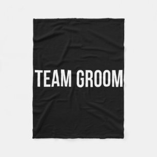 Team Groom -  Fleece Blanket