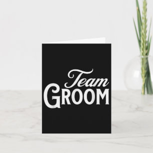 Team Groom Group Matching Bachelor Party 2024 Groo Card