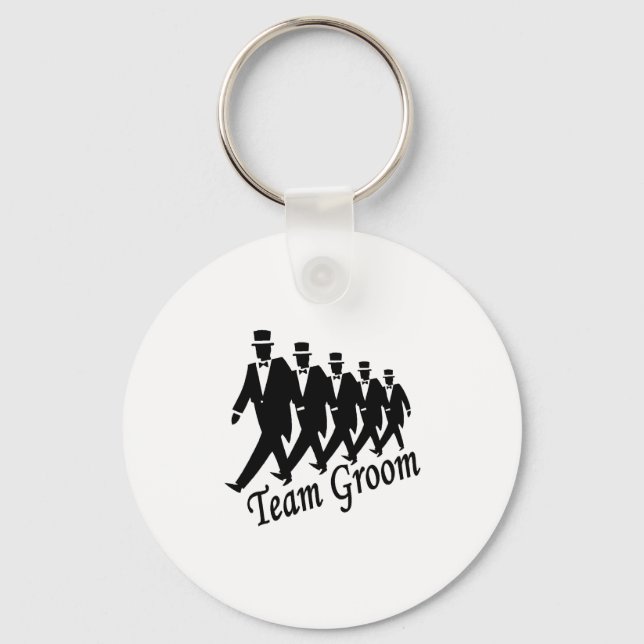 Team Groom (Men) Key Ring (Front)