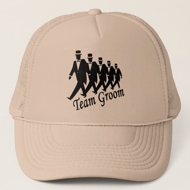 Team Groom (Men) Trucker Hat (Front)