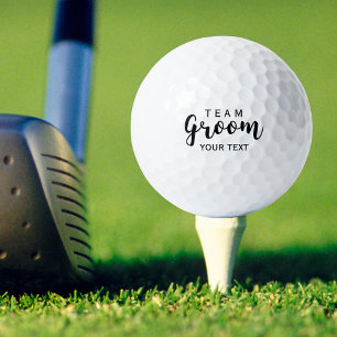 Team Groom Modern Wedding Favours for Groomsmen Golf Balls