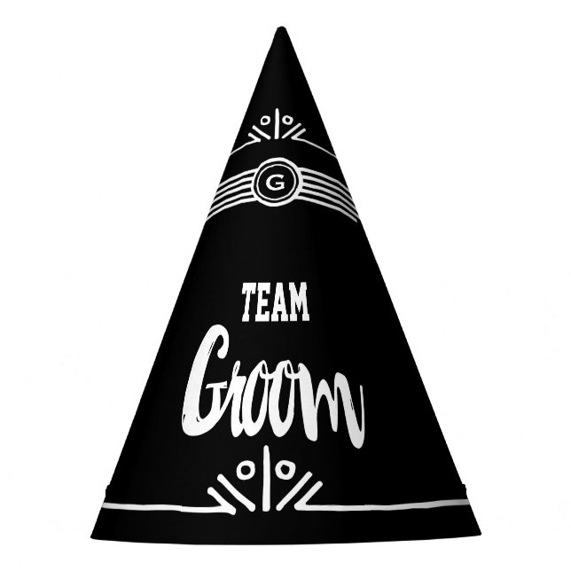 Team Groom party hat (Front)