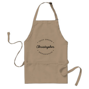Team Groom Personalised Groomsman Standard Apron