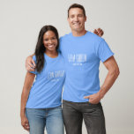 Team Groom Shirt<br><div class="desc">Team groom, this short sleeve, cotton crew neck shirt is shown in the Carolina Blue colour with a sample last name, so you can customise this shirt to your liking, by clicking on customise button, look to right and find the appropriate boxes and change the sample text to your information....</div>
